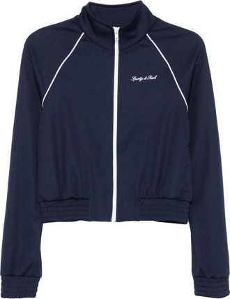 Sporty & Rich Logo-embroidered Piped Jacket
