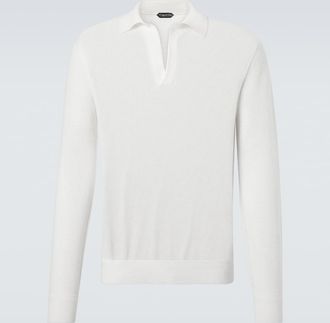 Tom Ford Polo in cotone semitrasparente