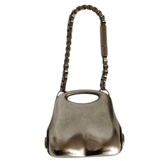 Chanel Pre-owned Accessories, female, Gray, Size: ONE SIZE Pre-owned Vintage Handbag Charm
