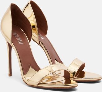 PARIS TEXAS Vera mirrored leather sandals
