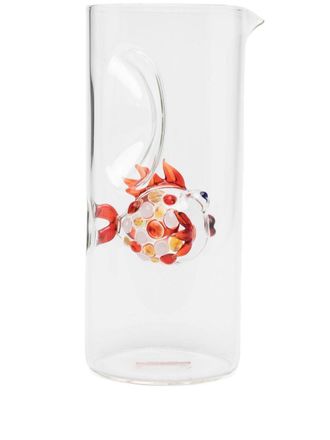 Massimo Lunardon Pesce Tropical glass jug - unisex - glass - One Size - White