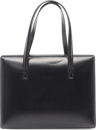 Loewe Pre-owned Handbags, female, Black, Size: ONE SIZE Pre-owned Vintage Square Tote Bag