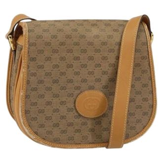 Gucci Pre-owned Cross Body Bags, female, Beige, Size: ONE SIZE Pre-owned Plastic Cross Body Bag
