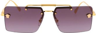 Versace Stijlvolle zonnebril voor vrouwen - Dames - Zonnebrillen - Geel - 60 MM - Accessoires