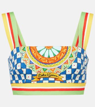 Dolce & Gabbana Cotton crop top