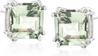 Ross-Simons Prasiolite Earrings in Sterling Silver
