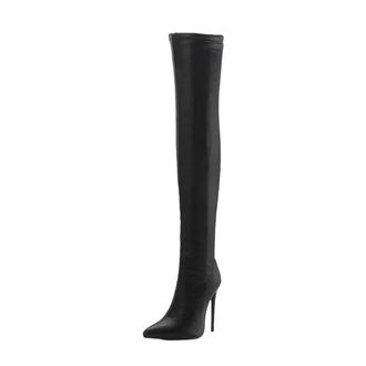 Generic Womens Thigh Boots Over The Knee Stretch High Heel Long Shoes