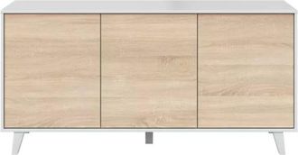 Usinestreet Aparador 3 puertas - L154 cm - Blanco