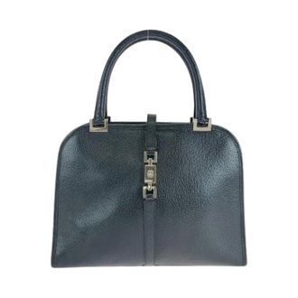 Gucci Pre-owned Handbags, female, Black, Size: ONE SIZE Pre-owned Jackie Leather Tote Bag Black