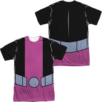 Gildan Teen Titans Go Beast Boy Uniform (Front/Back Print) Short Sleeve Adult Poly Crew Tee / T-Shirt
