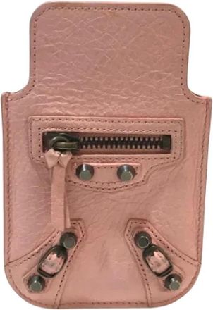 Balenciaga Pre-owned Leather home-office - Dames - Vintage Accessoires - Roze - ONE Size - Leer - Vintage