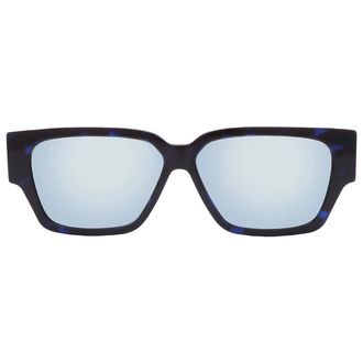 Dior CD DIAMOND S5F Blue Mirror Square Mens Sunglasses DM40109F 55X 60