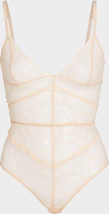 Kiki De Montparnasse Mon Cheri Sheer Lace Bodysuit