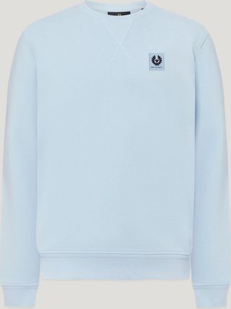 Belstaff Sweatshirt Mens Cotton Fleece Sky Blue Size 2XL