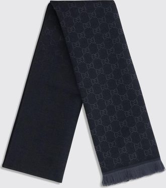 Gucci Sciarpa in lana con monogram GG jacquard