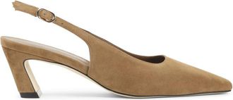 Stuart Weitzman Beige Pointed Toe Pumps