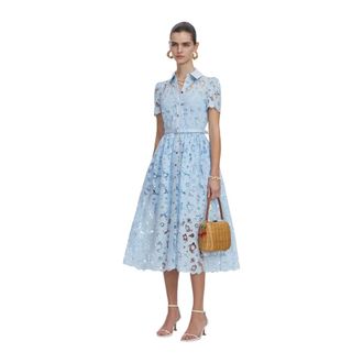Self Portrait Shirt Dresses - female - Self Portrait - Shirt Dresses - Blue - M - Dresses