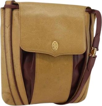 Cartier Pre-owned Cross Body Bags, female, Beige, Size: ONE SIZE Pre-owned Vintage Shoulder Bag