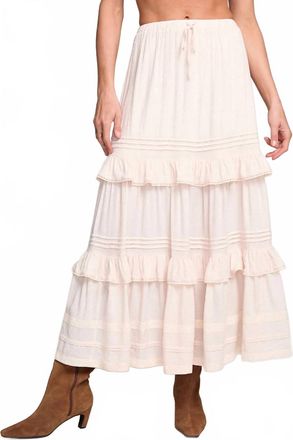 Saltwater Luxe Regan Midi Skirt In Ivory