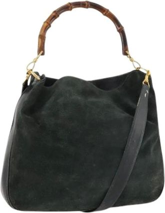 Gucci Pre-owned Shoulder Bags, female, Green, Size: ONE SIZE Pre-owned Vintage Shoulder Bag