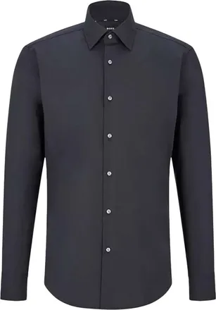 HUGO BOSS Black Regular Solid Shirts