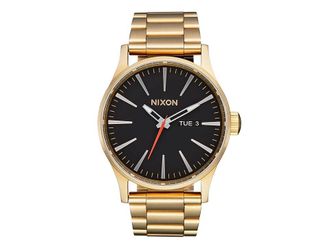 Nixon Sentry SS Mens Watches Yellow Gold / Black, Stainless Steel