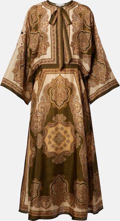 Zimmermann Mahon paisley silk midi dress