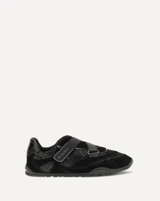 Pinko Yulia suede Sneakers with sequins Female 38