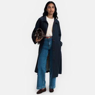 La Redoute Collections Oversized trenchcoat met knopen, Signature MAURICE