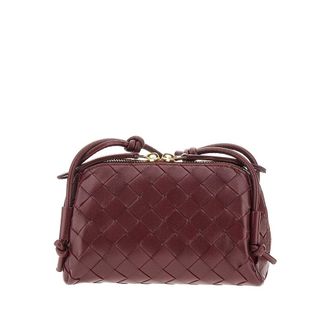 Bottega Veneta Intrecciato leather pouch on strap Woman One Size