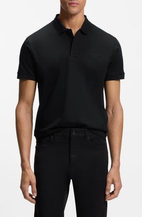 BOSS Spirit Cotton Polo in Black at Nordstrom, Size Xx-Large