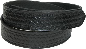 Boston Leather Mens Big & Tall Basketweave Mechanics Hook and Loop Belt