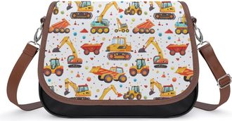 Generic Cartoon Excavator Crossbody Bags for Women Shoulder Messenger Bag Purse Handbags