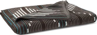 Coyuchi Morelia Jacquard Organic Cotton Beach Towel in Espresso at Nordstrom