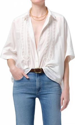 Citizens Of Humanity Claire Shirt In White