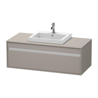 Duravit Duravit Ketho M&oacute;dulo Mural 6796, 1 Extra&iacute;ble, 1200mm, Para 1 Lavabo Empotrado, Centralizado, Color (frente/cuerpo): Terra Mate - Kt679601414