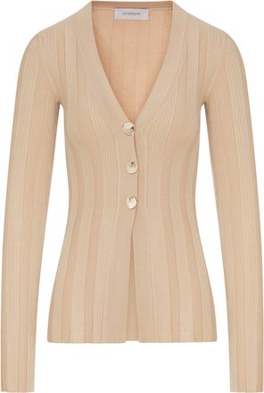 Sportmax SLIM RIBBED VISCOSE CARDIGAN - Sportmax - Woman