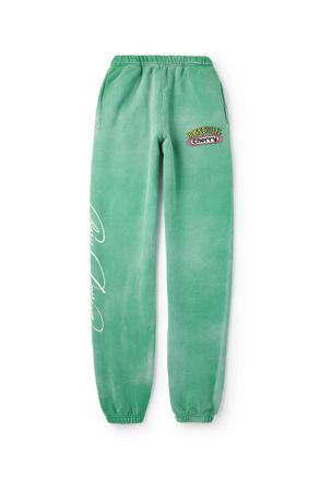 Cherry Los Angeles Tapered Logo-Print Cotton-Fleece Sweatpants