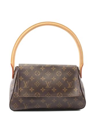 Louis Vuitton Borsa a spalla Looping con monogramma - Marrone