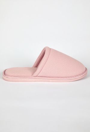 Roman Waffle Mule Slipper