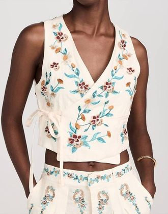 Agua Bendita Bella Florero Top In Multi