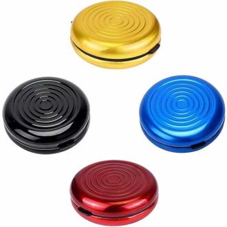 OEM Caja De Almacenamiento De Monedas De Euro De 4 Piezas, Portamonedas Redondo De Aleaci&oacute;n -crezuo