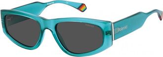 Polaroid Womens PLD-6169-S-1ED PLD 6169 55 S 1ED Sunglasses - Green - One Size