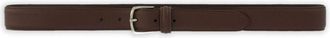 Fursac leather belt - men - Calf Leather - 100 - Brown