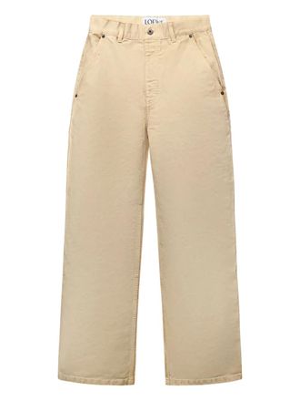 Loewe cotton trousers - Toni neutri