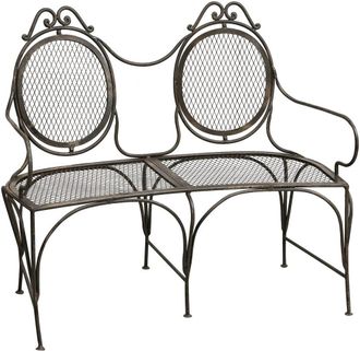 Biscottini International Banco Liberty De Hierro Forjado L120xpr60xh103 Cm