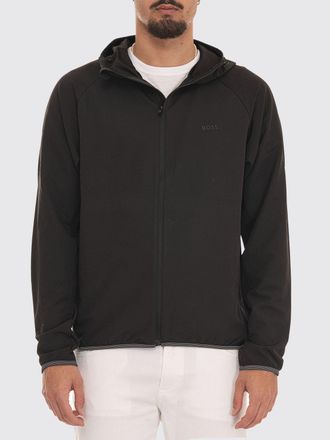 HUGO BOSS Giacca con cappuccio in tessuto tecnico con logo