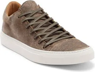 John Varvatos Reed Low Top Leather Sneaker in Teakwood at Nordstrom Rack, Size 11.5