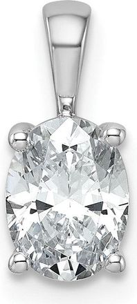 Diamond2Deal 14k Gold 1 Ct Lab Grown Diamond Oval Pendant