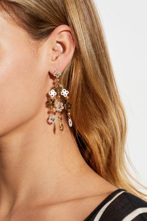 Tory Burch Earrings With Pendants, Womens, Gold